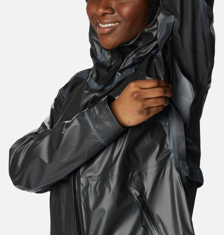Women's OutDry Extreme Wildrain Shell, Color: Black, image 7