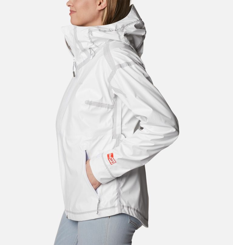 Women's OutDry Extreme Wildrain Shell, Color: White, image 3