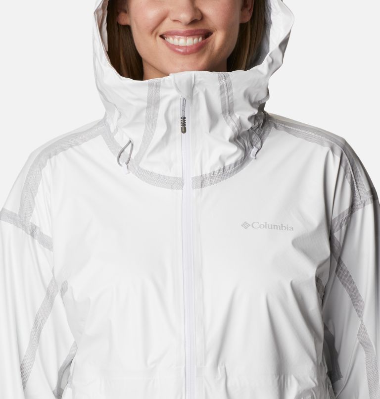 Women's OutDry Extreme Wildrain Shell, Color: White, image 4