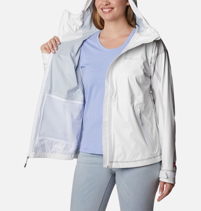 Thumbnail: Women's OutDry Extreme Wildrain Shell, Color: White, image 5