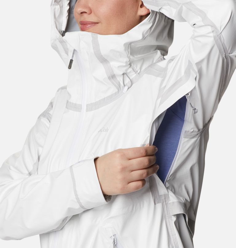 Women's OutDry Extreme Wildrain Shell, Color: White, image 7