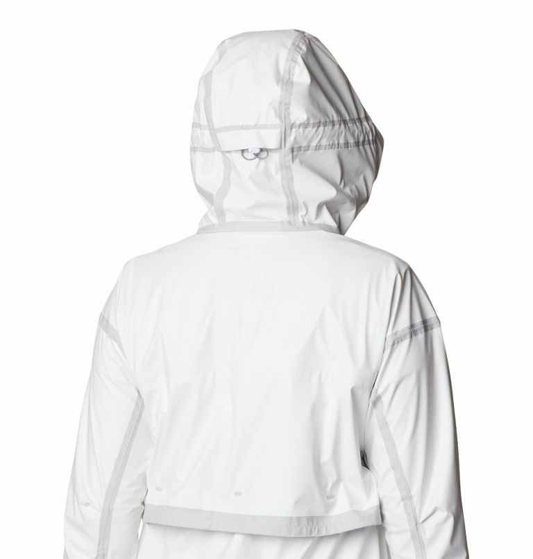 Thumbnail: Women’s Wildrain Waterproof Shell Jacket, Color: White, image 6