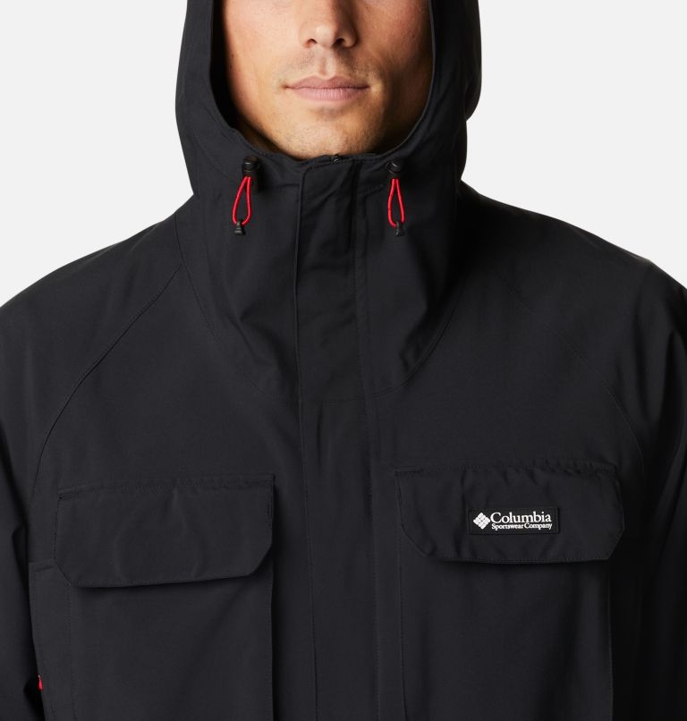 Men's Field Creek Fraser Rain Shell Jacket, Color: Black, image 4