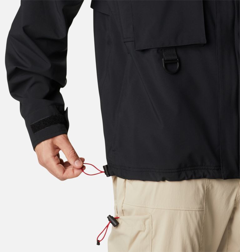 Thumbnail: Men's Field Creek Fraser Rain Shell Jacket, Color: Black, image 6