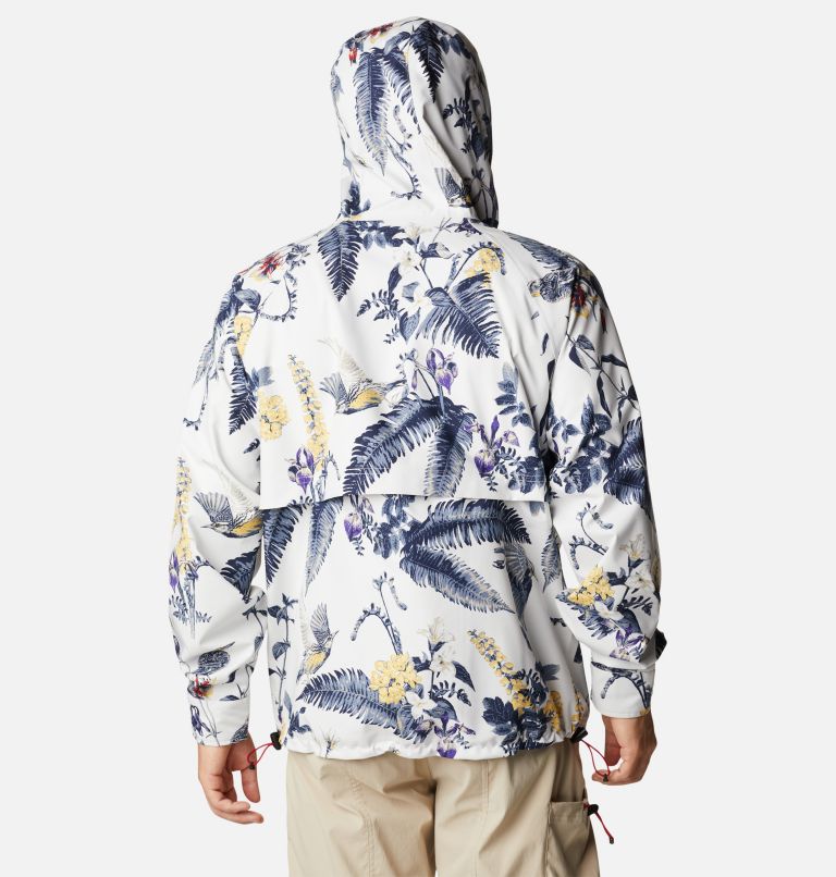 Men's Field Creek Fraser Rain Shell Jacket, Color: Sea Salt Wildlife Guide Print, image 2