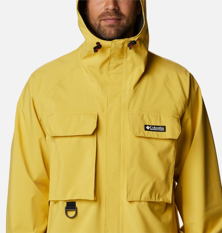 Thumbnail: Men's Field Creek Fraser Rain Shell Jacket, Color: Golden Nugget, image 4