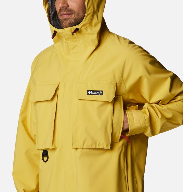 Thumbnail: Men's Field Creek Fraser Rain Shell Jacket, Color: Golden Nugget, image 7