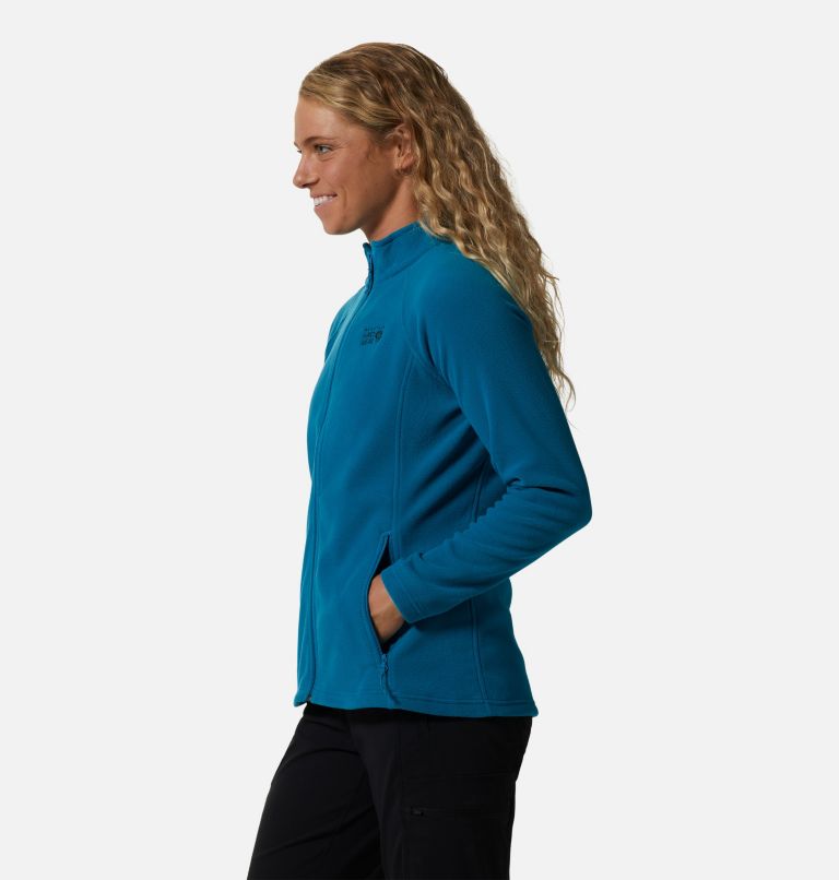 Thumbnail: Women's Polartec® Microfleece Full Zip, Color: Vinson Blue, image 3