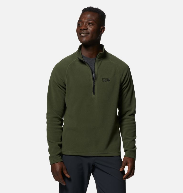 Polartec® Microfleece 1/4 Zip | 347 | S, Color: Surplus Green, image 5