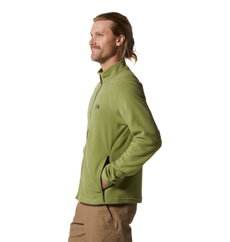 Manteau à fermeture éclair Polartec® Microfleece Homme, Color: Light Cactus, image 3