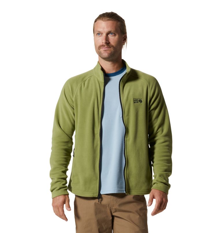 Thumbnail: Manteau à fermeture éclair Polartec® Microfleece Homme, Color: Light Cactus, image 5