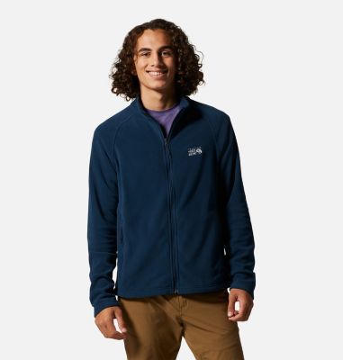 Veste Polaire Homme - Marque - Hiver, Camping, Alpinisme - Col Montant, Fermeture Éclair - Couleur Bleu Bleu - Sport