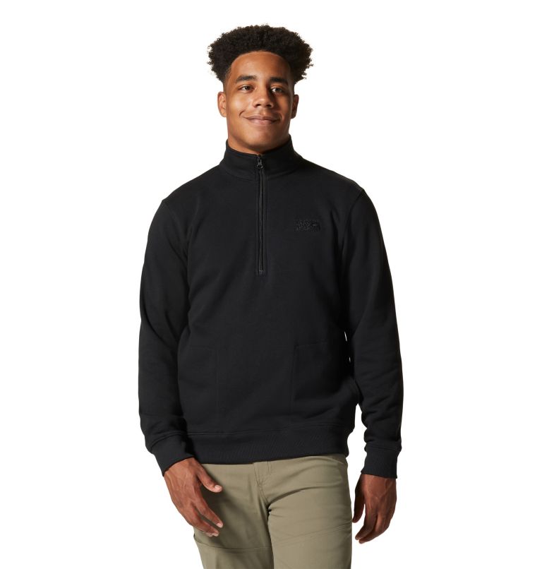Men's MHW Logo 1/2 Zip, Color: Black, image 1
