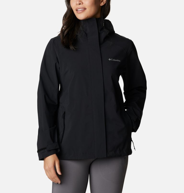 Women's Earth Explorer Shell Jacket, Color: Black, image 1
