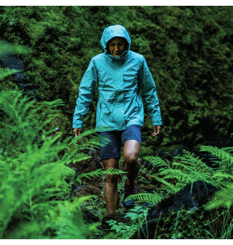 Women’s Earth Explorer Waterproof Shell Jacket, Color: Sea Wave, image 10