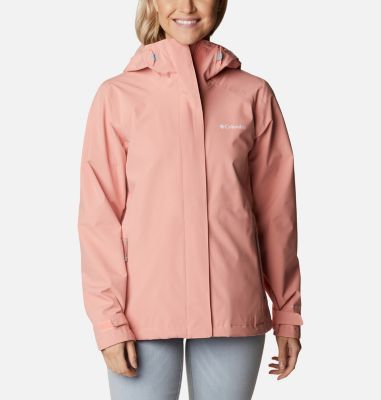 Women’s Earth Explorer Waterproof Shell Jacket, Color: Coral Reef, image 1