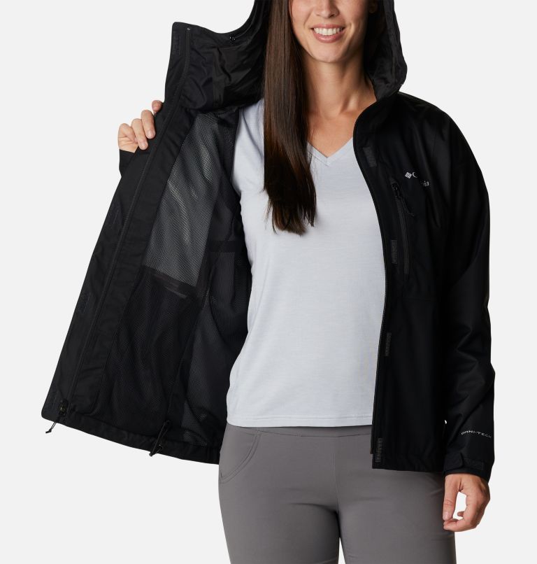 Women's Hikebound Rain Jacket, Color: Black, image 5