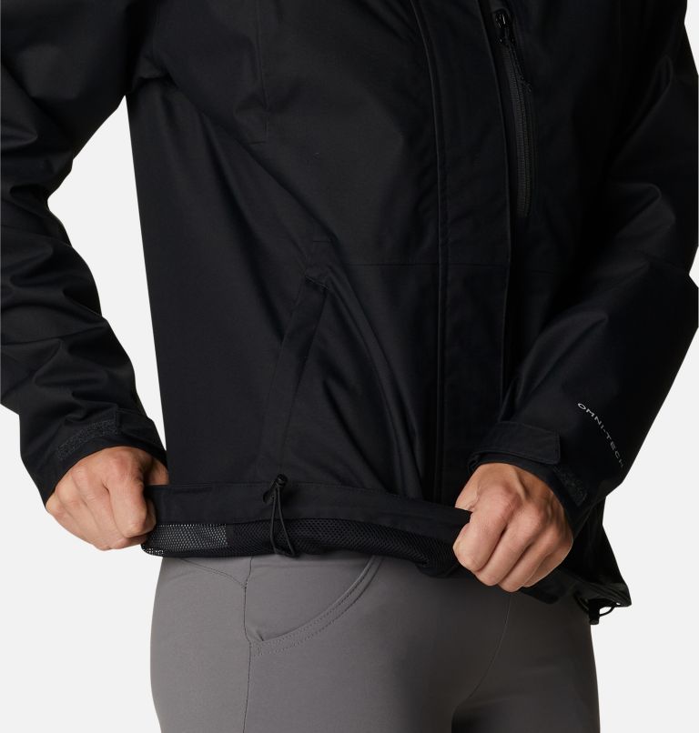 Women's Hikebound Rain Jacket, Color: Black, image 6