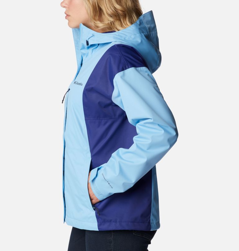 Thumbnail: Women's Hikebound Rain Jacket, Color: Vista Blue, Dark Sapphire, image 3