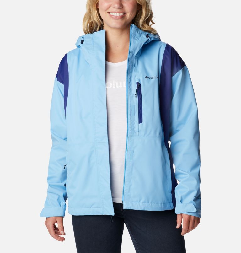 Thumbnail: Women's Hikebound Rain Jacket, Color: Vista Blue, Dark Sapphire, image 7