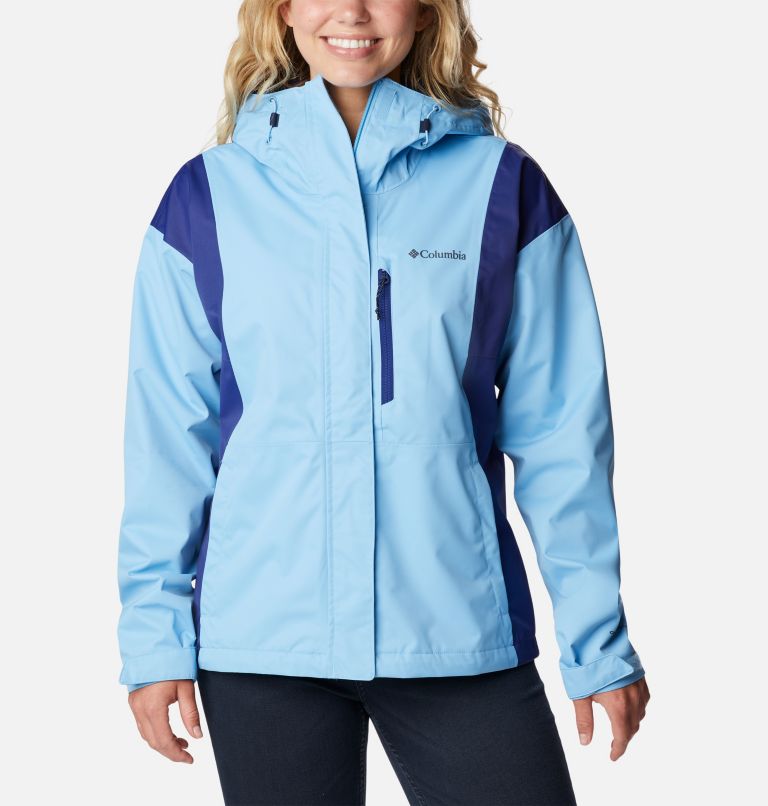 Women's Hikebound Rain Jacket, Color: Vista Blue, Dark Sapphire, image 1