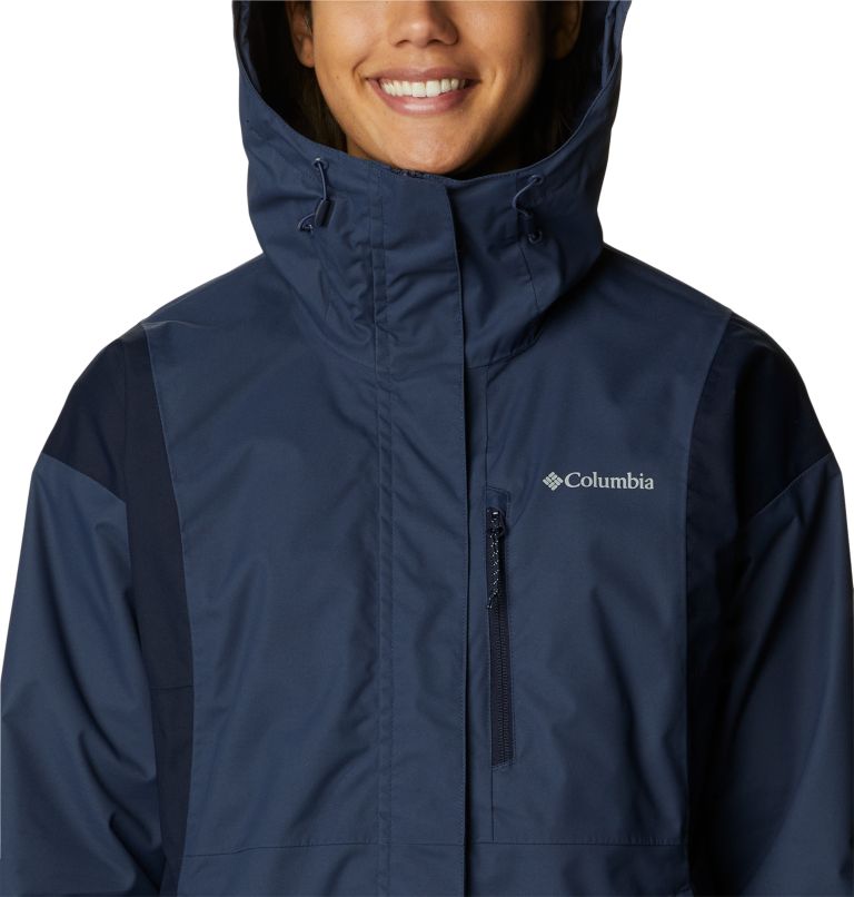 Women's Hikebound Rain Jacket, Color: Nocturnal, Dark Nocturnal, image 4
