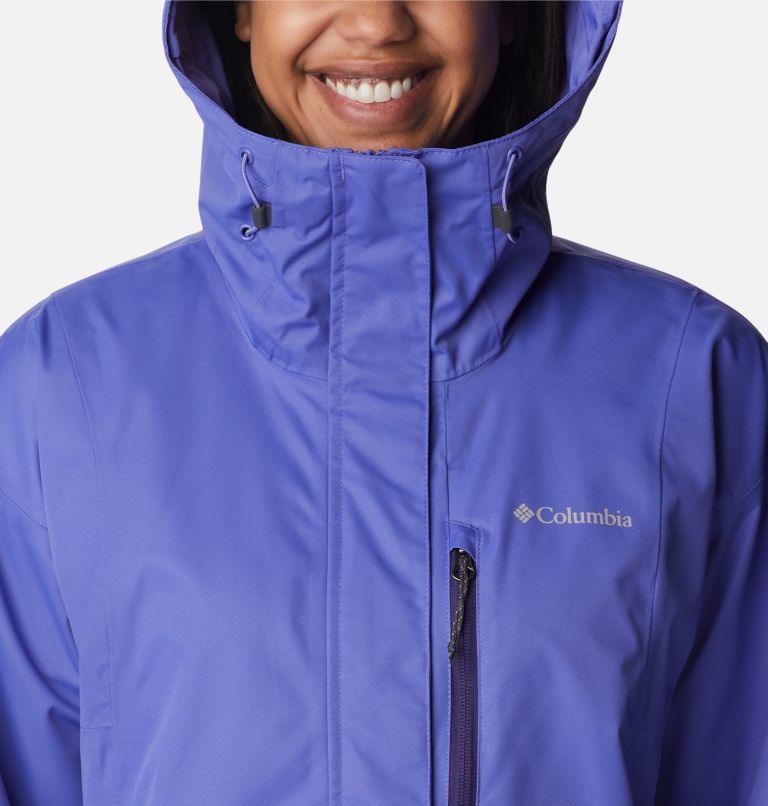Thumbnail: Women's Hikebound Rain Jacket, Color: Purple Lotus, image 4