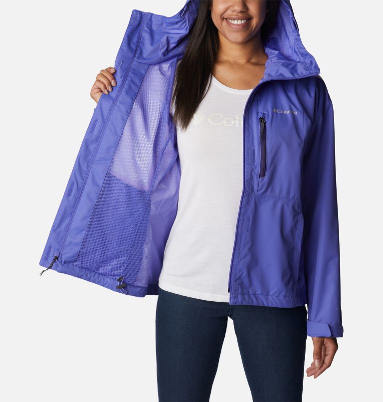 Thumbnail: Women's Hikebound Rain Jacket, Color: Purple Lotus, image 5