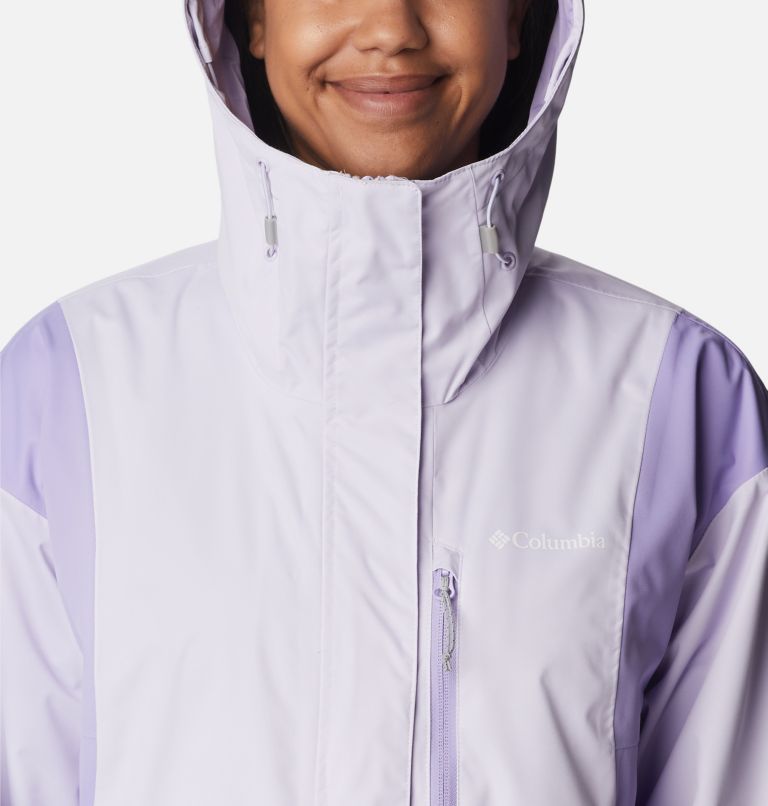 Thumbnail: Women's Hikebound Rain Jacket, Color: Purple Tint, Frosted Purple, image 4