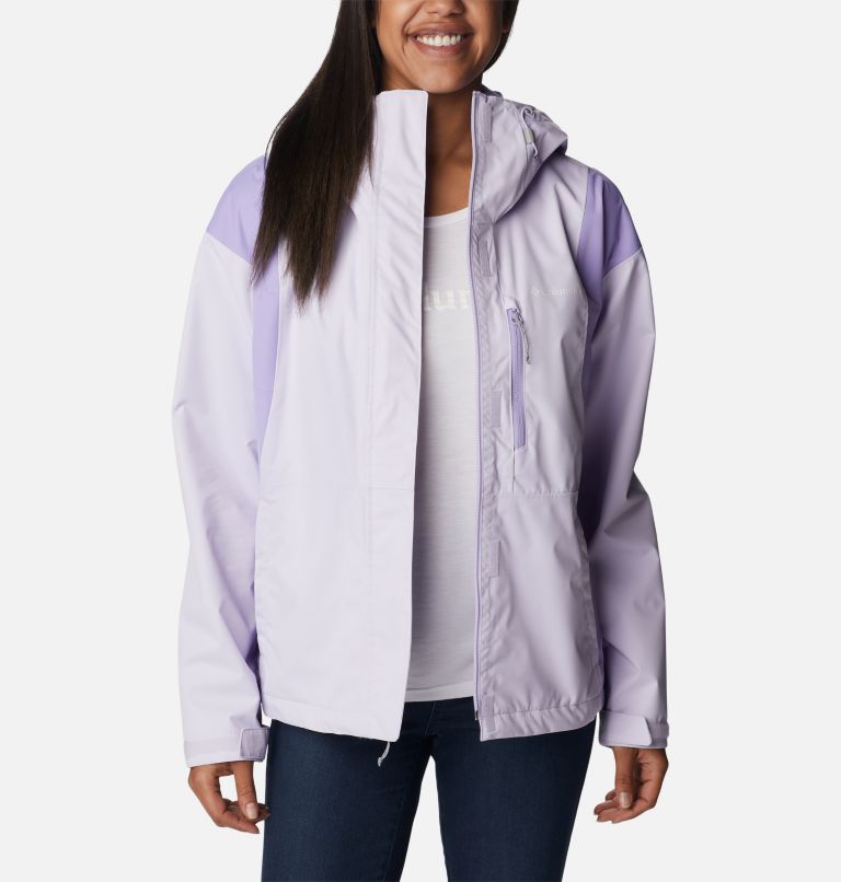 Women's Hikebound Rain Jacket, Color: Purple Tint, Frosted Purple, image 7