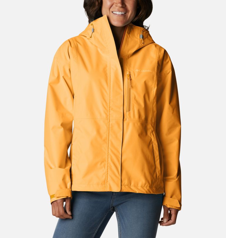 Women's Hikebound Rain Jacket, Color: Mango, image 1