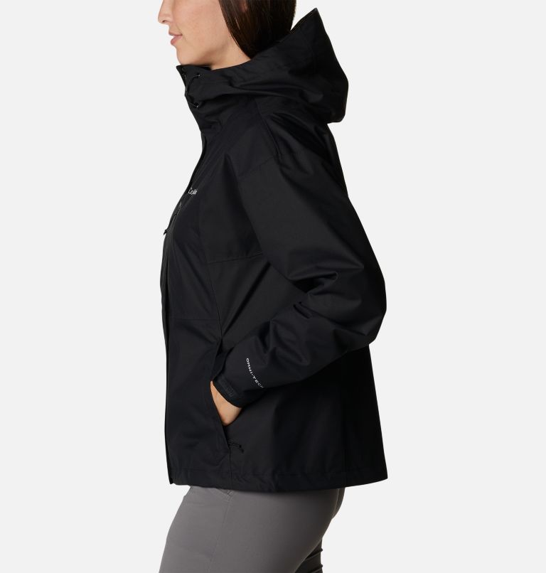 Thumbnail: Chaqueta shell impermeable Hikebound para mujer, Color: Black, image 3
