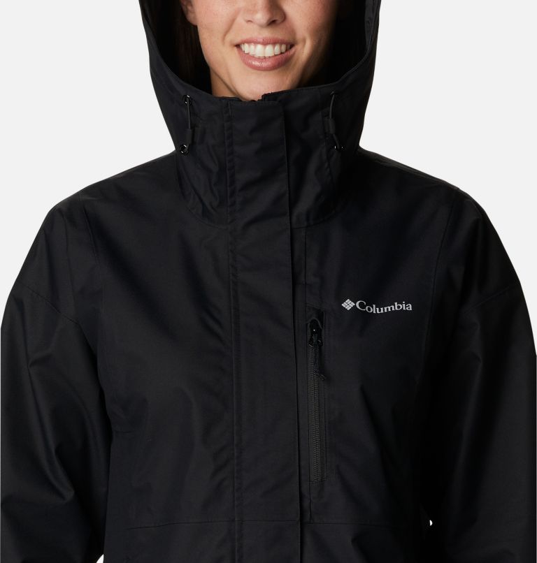 Thumbnail: Chaqueta shell impermeable Hikebound para mujer, Color: Black, image 4