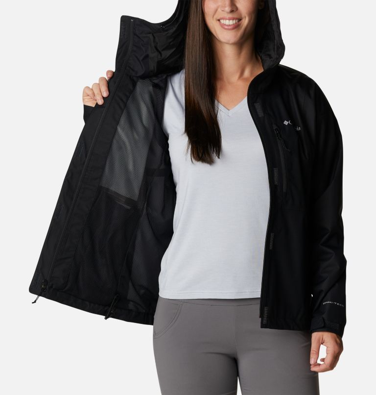 Chaqueta shell impermeable Hikebound para mujer, Color: Black, image 5