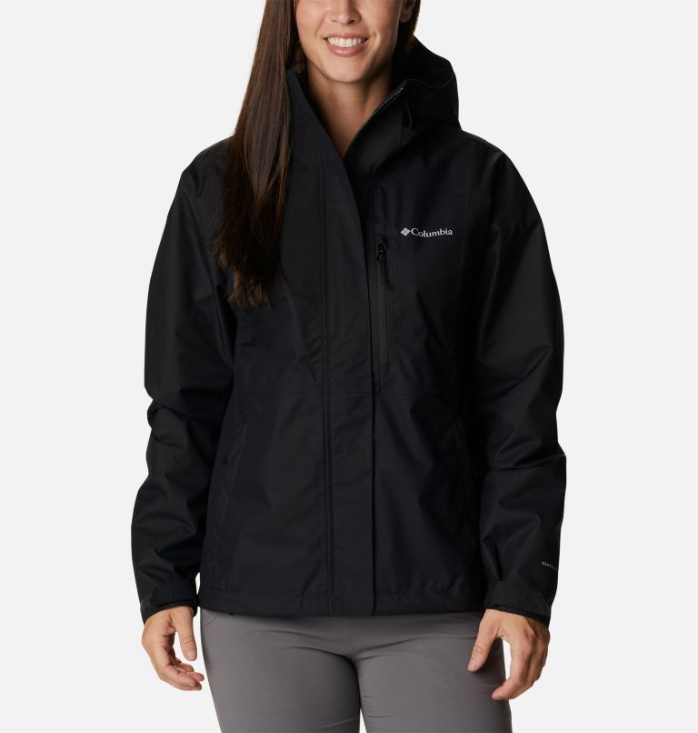 Thumbnail: Chaqueta shell impermeable Hikebound para mujer, Color: Black, image 1