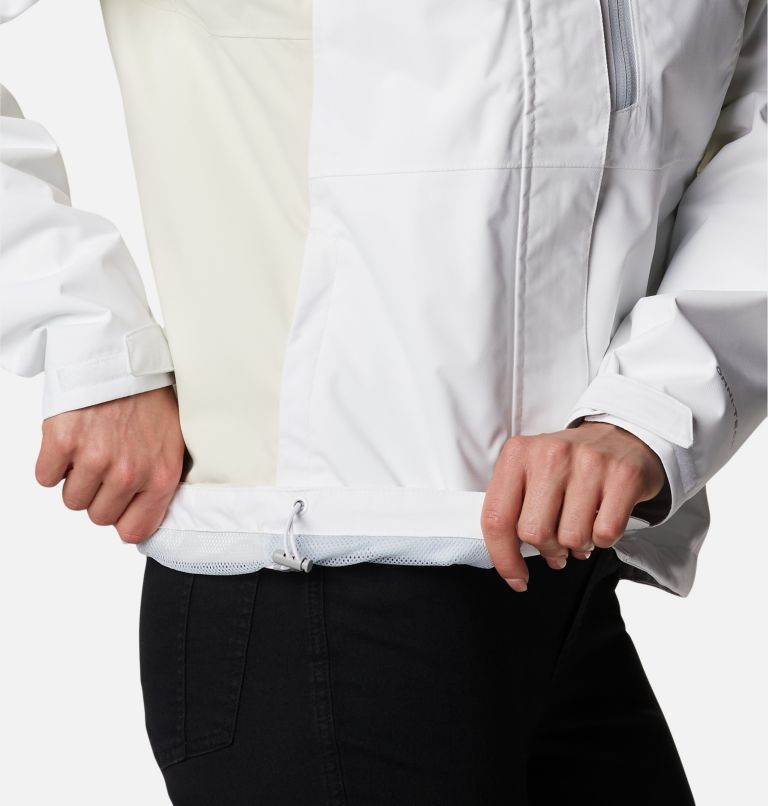 Women’s Hikebound Waterproof Shell Walking Jacket, Color: White, Chalk, image 6