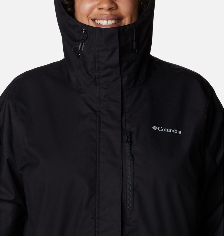 Women's Hikebound Rain Jacket - Plus Size, Color: Black, image 4