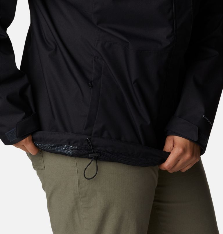 Women's Hikebound Rain Jacket - Plus Size, Color: Black, image 6