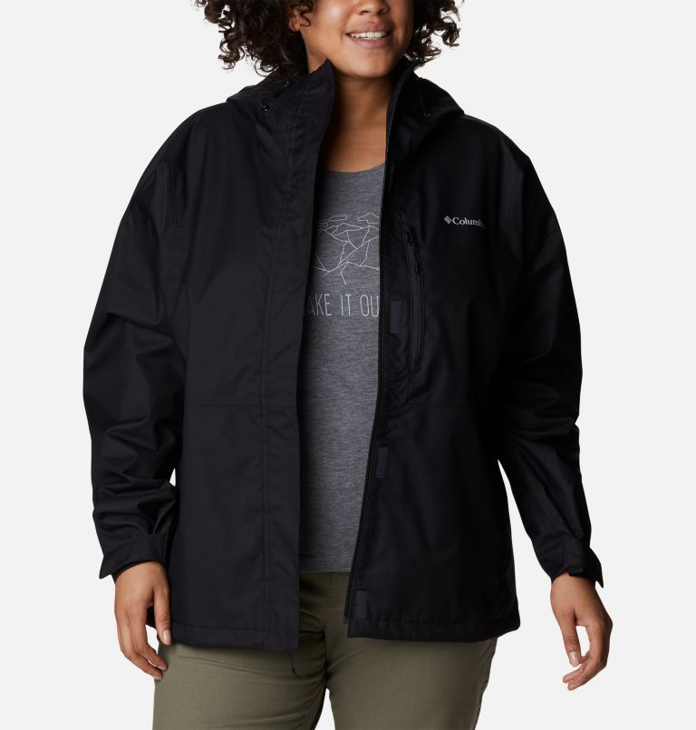Thumbnail: Women's Hikebound Rain Jacket - Plus Size, Color: Black, image 7