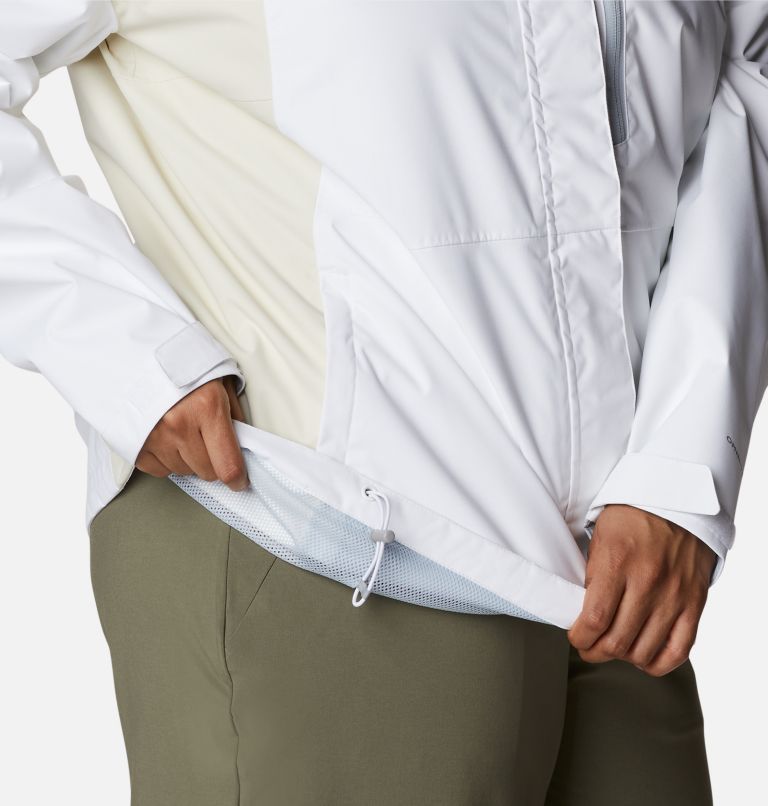 Thumbnail: Women's Hikebound Jacket - Plus Size, Color: White, Chalk, image 6