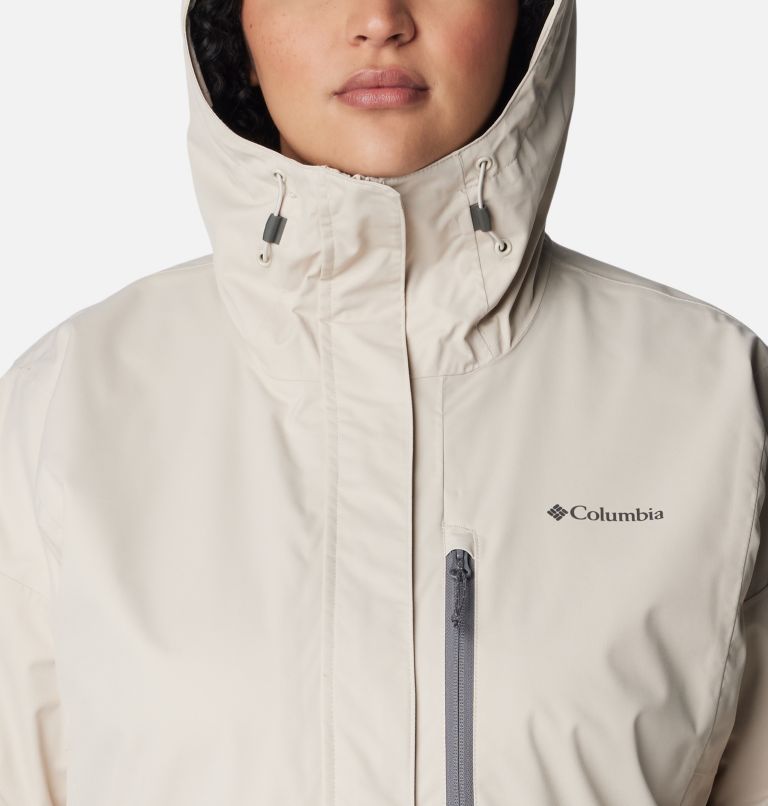 Thumbnail: Women's Hikebound Rain Jacket - Plus Size, Color: Dark Stone, image 4