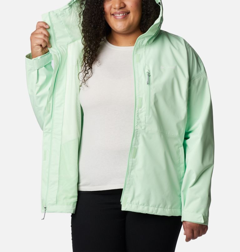 Women's Hikebound Rain Jacket - Plus Size, Color: Key West, image 5