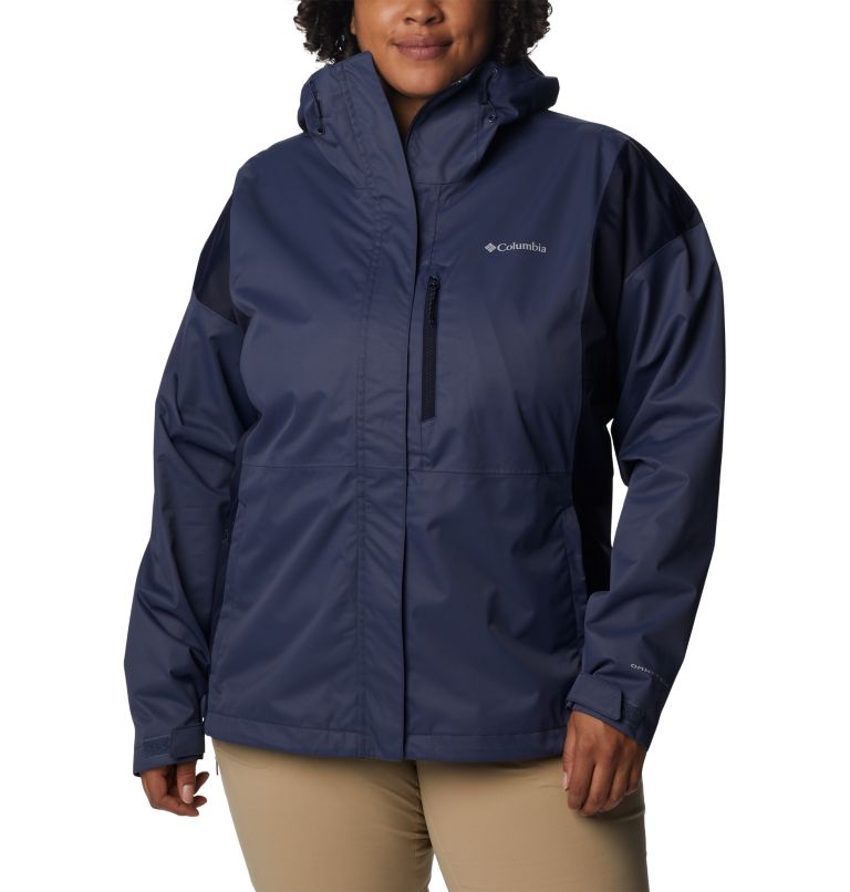 Thumbnail: Women's Hikebound Rain Jacket - Plus Size, Color: Nocturnal, Dark Nocturnal, image 1