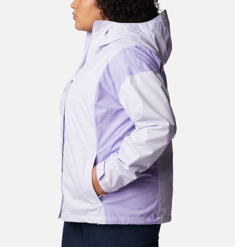 Women's Hikebound Rain Jacket - Plus Size, Color: Purple Tint, Frosted Purple, image 3