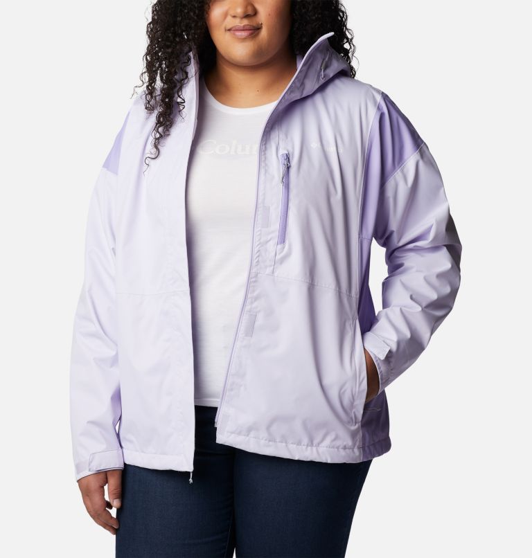 Thumbnail: Women's Hikebound Rain Jacket - Plus Size, Color: Purple Tint, Frosted Purple, image 7