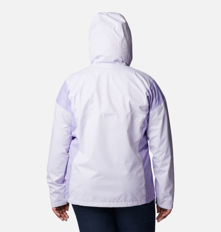 Thumbnail: Women's Hikebound Rain Jacket - Plus Size, Color: Purple Tint, Frosted Purple, image 2