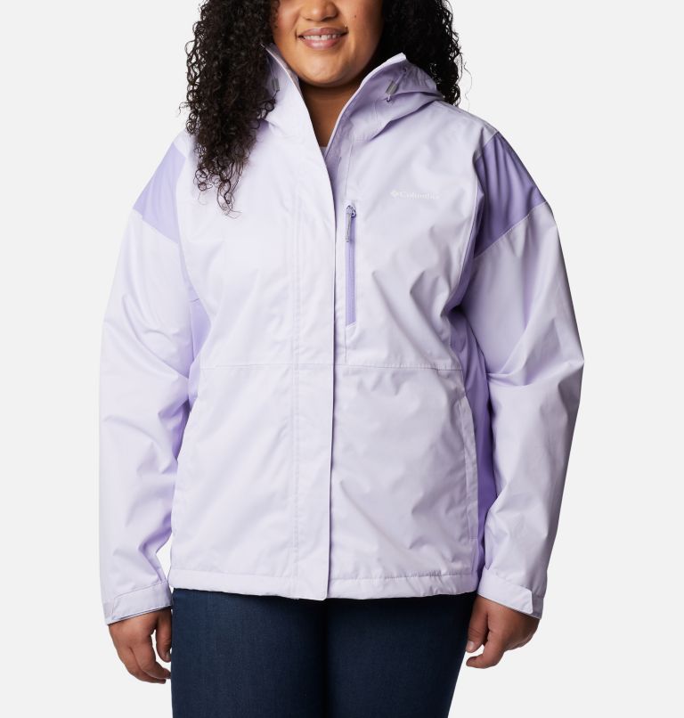 Thumbnail: Women's Hikebound Rain Jacket - Plus Size, Color: Purple Tint, Frosted Purple, image 1