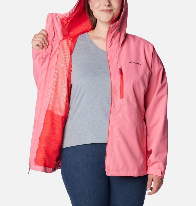 Women's Hikebound Rain Jacket - Plus Size, Color: Camellia Rose, image 5