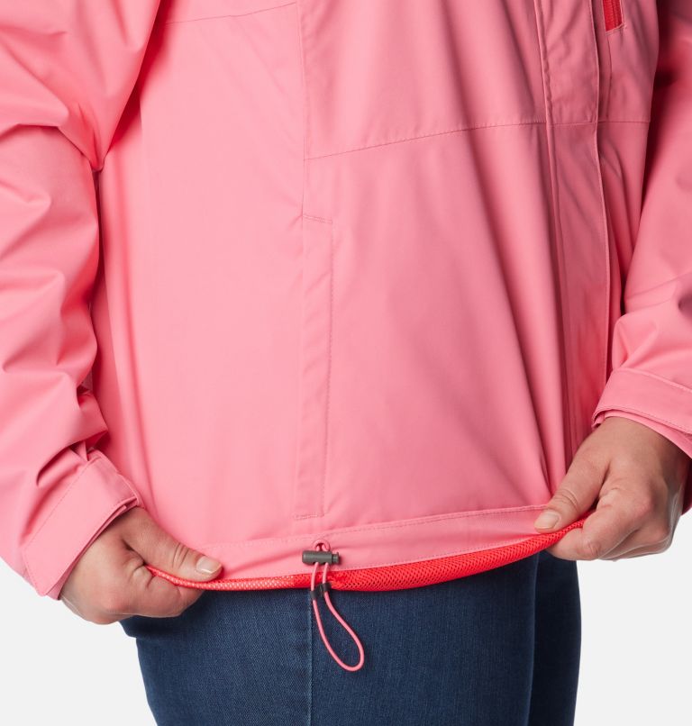 Women's Hikebound Rain Jacket - Plus Size, Color: Camellia Rose, image 6