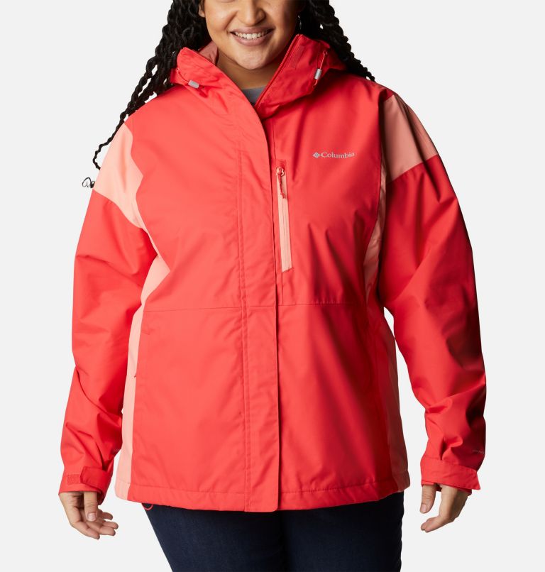 Manteau Hikebound Femme - Grandes tailles, Color: Red Hibiscus, Coral Reef